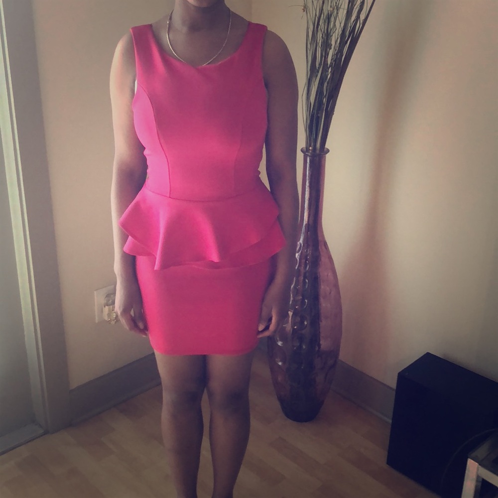 Hot Pink Arden B Mini Dress